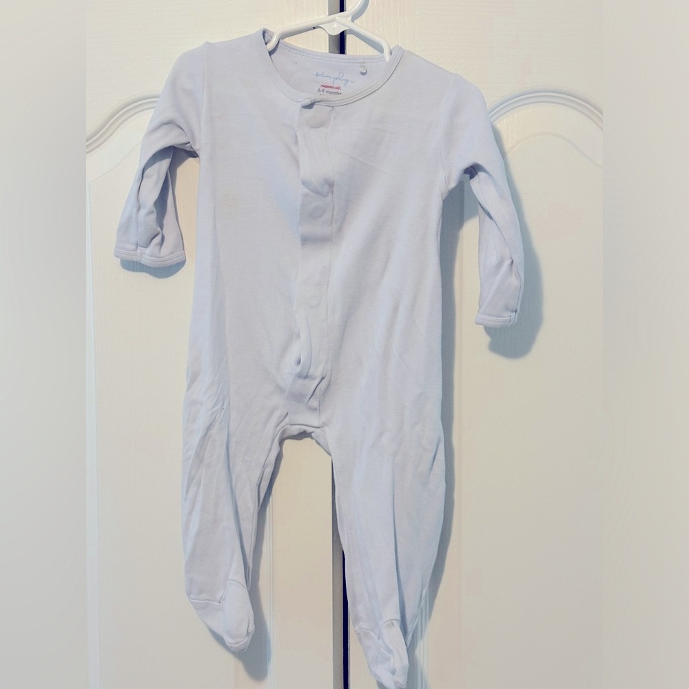Magnetic Me Footie Pajama 6-9 months light blue